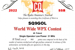 SQ9GOL_CQWPX_2022_SSB_certificate